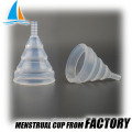 Reusable folding silicone period soft cup period